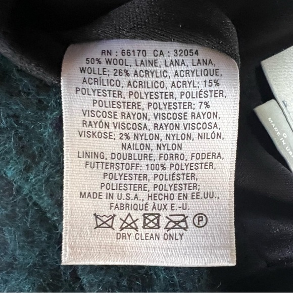 ANTHROPOLOGIE Maeve Feathered Wool Mini Pencil Skirt Fuzzy Blue Motif Size 0 - Picture 11 of 13